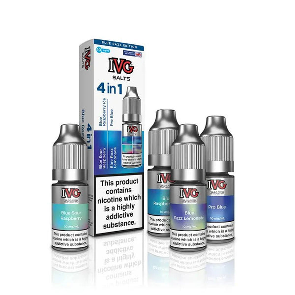 4 in 1 IVG Nic Salt 10ml E-liquids Pack of 5 | 4 Flavours