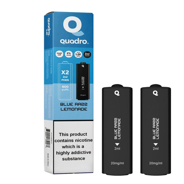 4 in 1 Quadro 2400 Puffs Replacement Pods - Box of 10