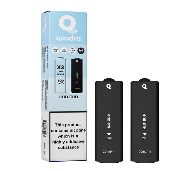 4 in 1 Quadro 2400 Puffs Replacement Pods - Box of 10