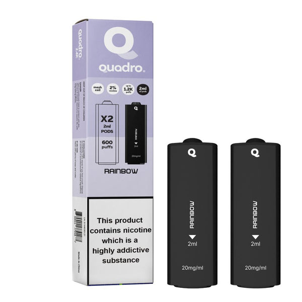4 in 1 Quadro 2400 Puffs Replacement Pods - Box of 10