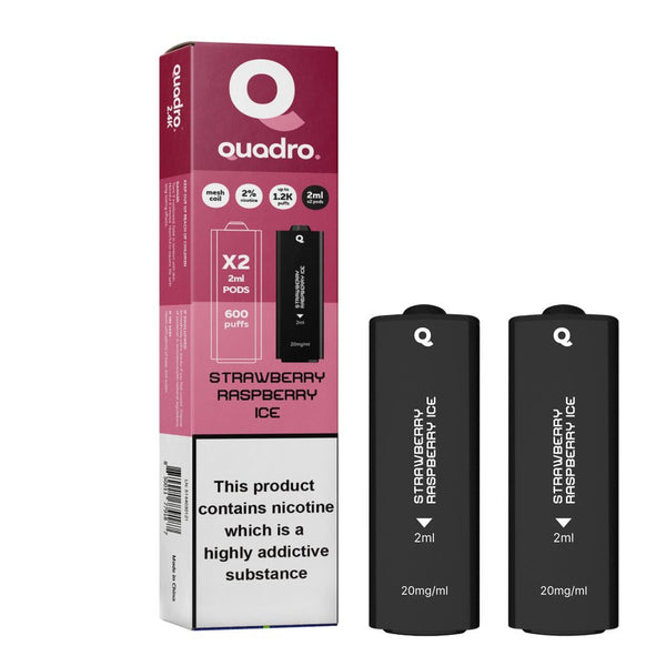 4 in 1 Quadro 2400 Puffs Replacement Pods - Box of 10