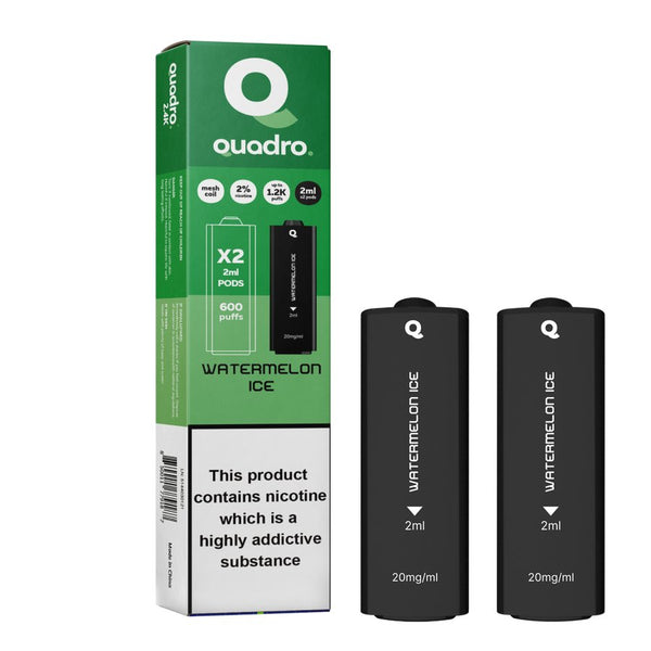 4 in 1 Quadro 2400 Puffs Replacement Pods - Box of 10
