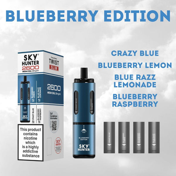 4 in 1 Sky Hunter 2600 Puffs Disposable Vape - Box of 5
