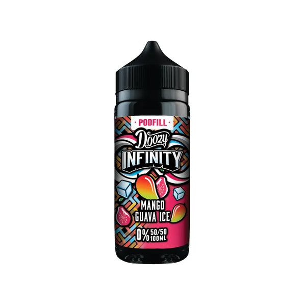 Doozy Infinity Pod Fill 50/50 Mango Guava Ice 100ml Shortfill
