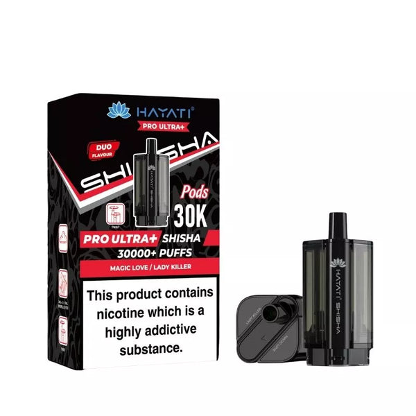 Hayati Pro Ultra Plus Shisha 30000 Magic Love / Lady Killer Pods