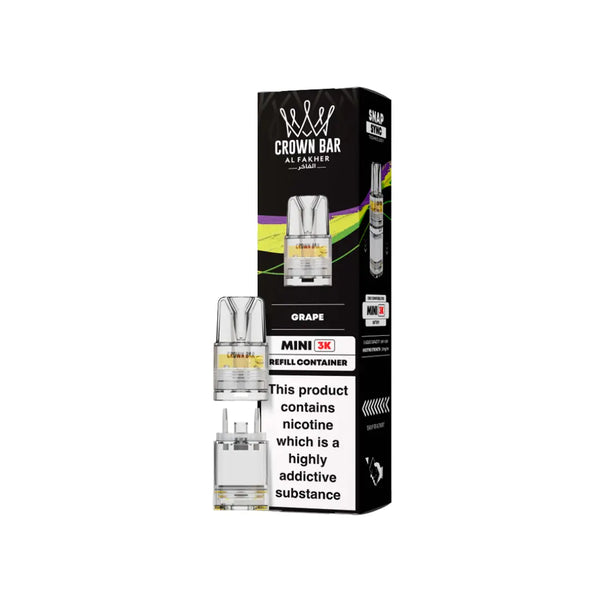 Al Fakher Crown Bar Mini 3K Refill Pods