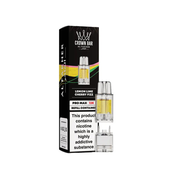 Al Fakher Crown Bar Pro Max 12K Lemon Lime Cherry Fizz Refill Pods