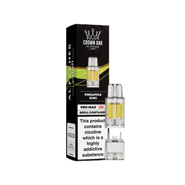 Al Fakher Crown Bar Pro Max 12K Pineapple Kiwi Refill Pods