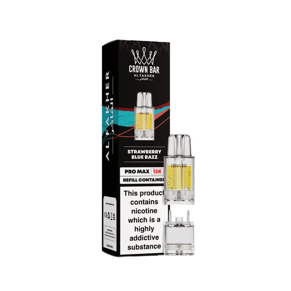 Al Fakher Crown Bar Pro Max 12K Strawberry Blue Razz Refill Pods