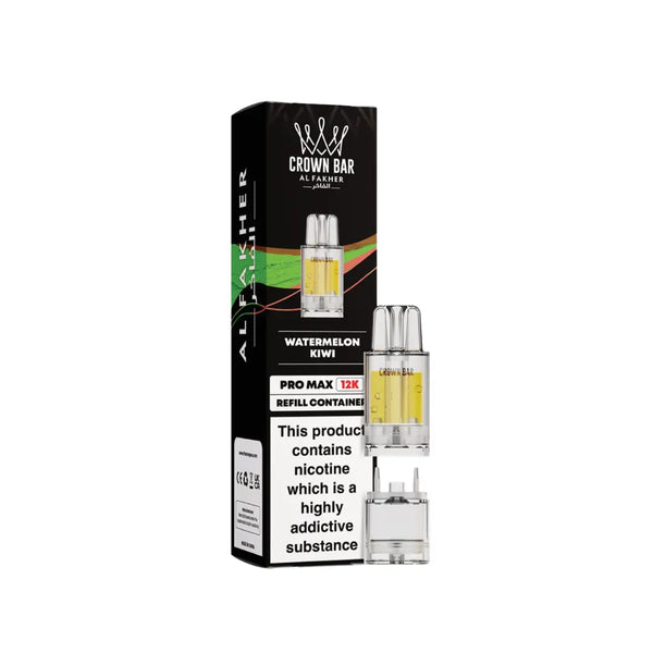 Al Fakher Crown Bar Pro Max 12K Watermelon Kiwi Refill Pods
