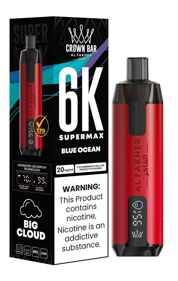 Al Fakher Supermax 6k Puffs Disposable Vape Pod Kit (Box of 10)