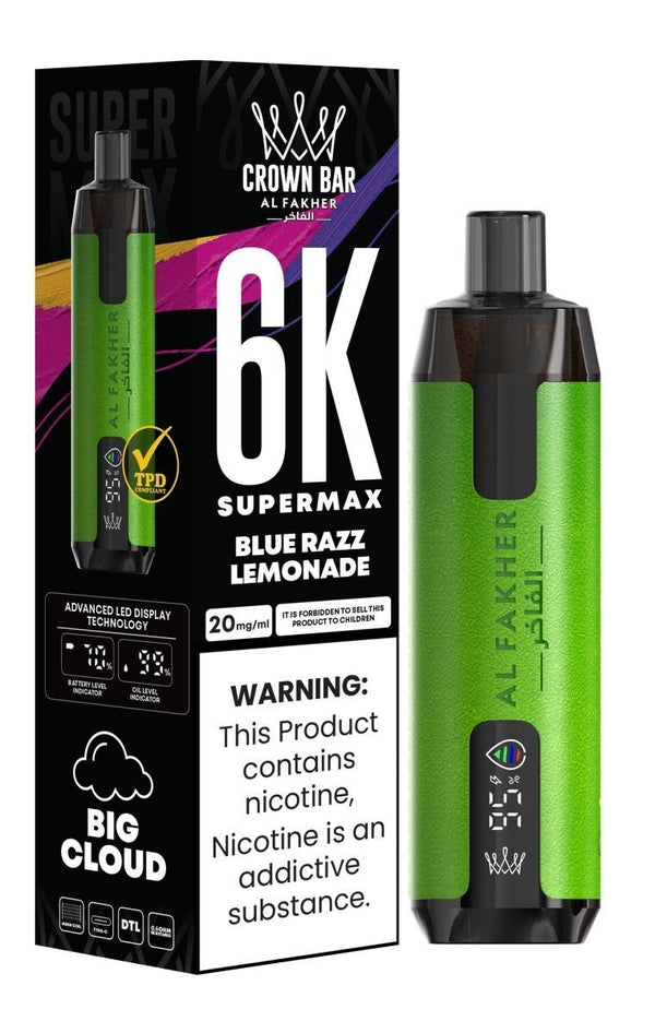 Al Fakher Supermax 6k Puffs Disposable Vape Pod Kit (Box of 10)