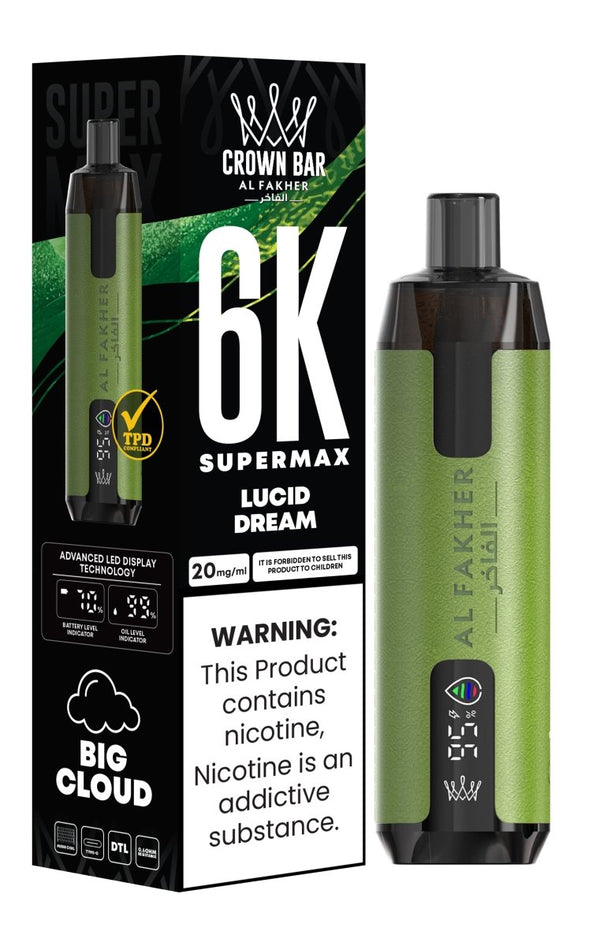 Al Fakher Supermax 6k Puffs Disposable Vape Pod Kit (Box of 10)