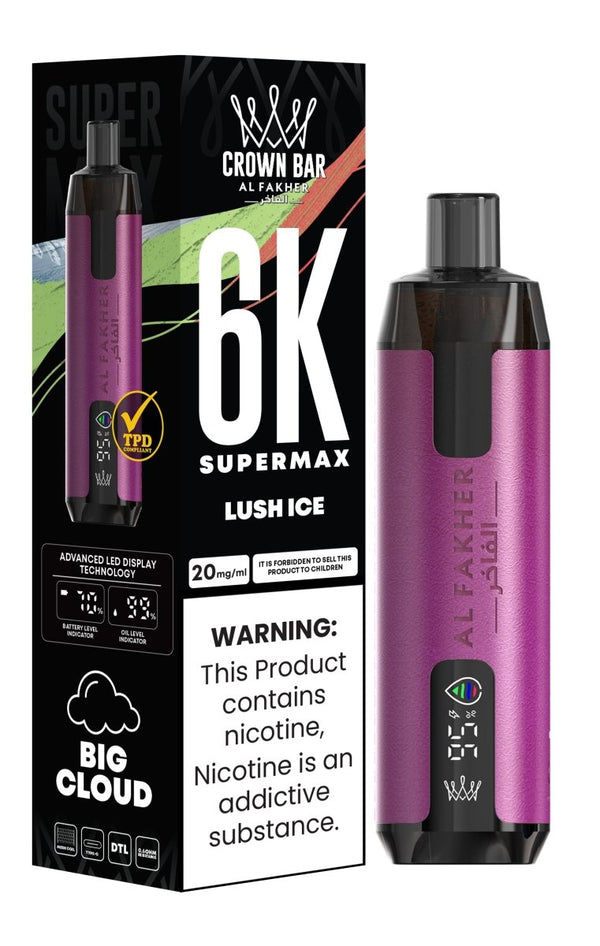 Al Fakher Supermax 6k Puffs Disposable Vape Pod Kit (Box of 10)