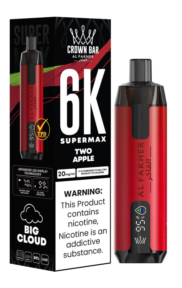 Al Fakher Supermax 6k Puffs Disposable Vape Pod Kit (Box of 10)