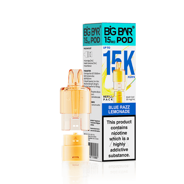 Big Bar 15000 Pro Prefilled Replacement Pods Pack of 5