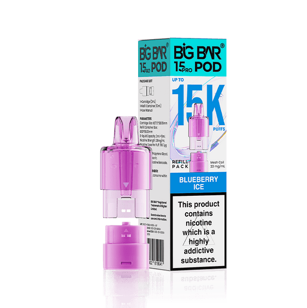 Big Bar 15000 Pro Prefilled Replacement Pods Pack of 5