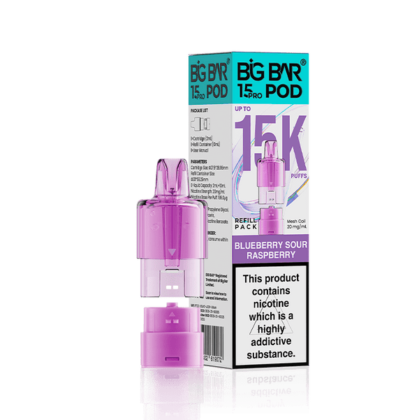 Big Bar 15000 Pro Prefilled Replacement Pods Pack of 5