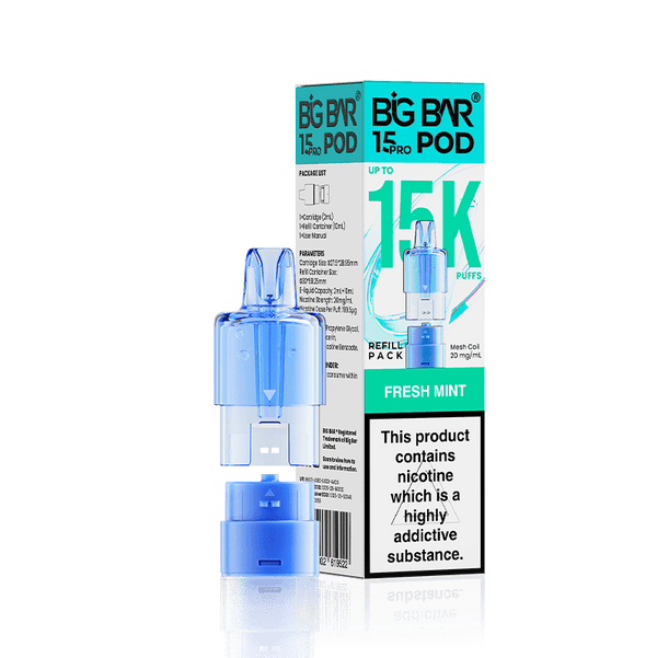 Big Bar 15000 Pro Prefilled Replacement Pods Pack of 5