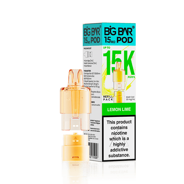 Big Bar 15000 Pro Prefilled Replacement Pods Pack of 5