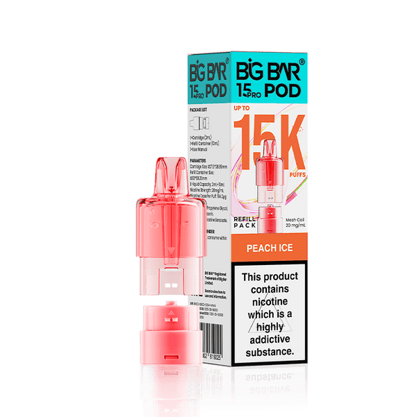 Big Bar 15000 Pro Prefilled Replacement Pods Pack of 5