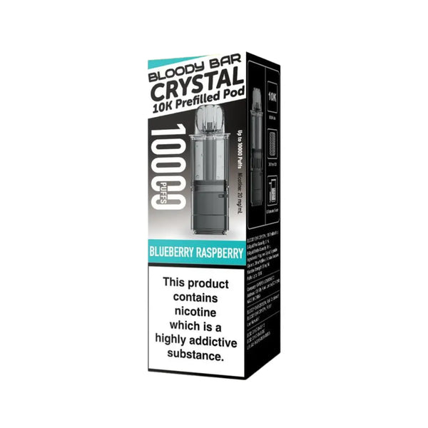 Bloody Bar Crystal 10K Blueberry Raspberry Refill Pods