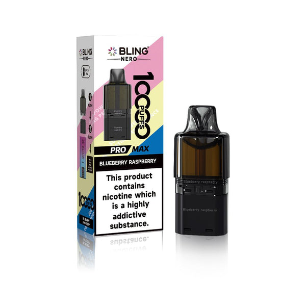 Crystal Bling Nero 10k Prefilled Pods Box of 5