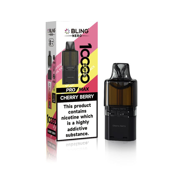 Crystal Bling Nero 10k Prefilled Pods Box of 5