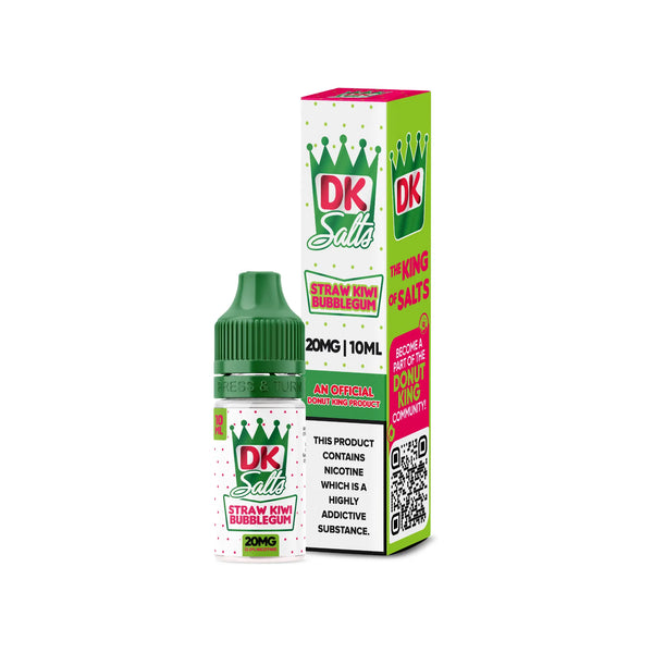Donut King DK Straw Kiwi Bubblegum 10ml Nic Salt