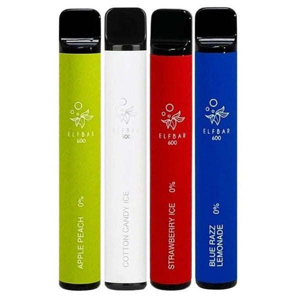 0% Elf Bar 600 Disposable Kit| 10 Pack | No Nicotine |vapeukwholesale