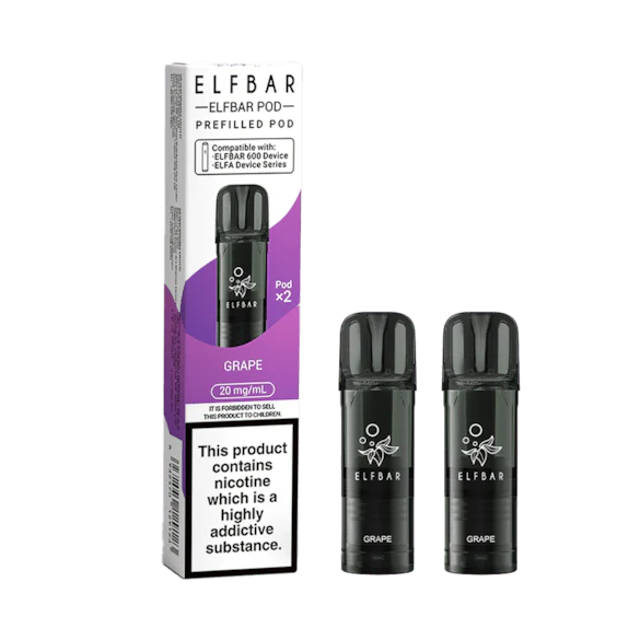 Elf Bar 600 Prefilled Replacement Pods - Pack of 20