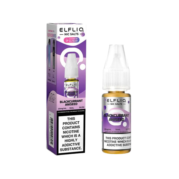 Elf Bar Elfliq Blackcurrant Aniseed 10ml Nic Salt E-liquid