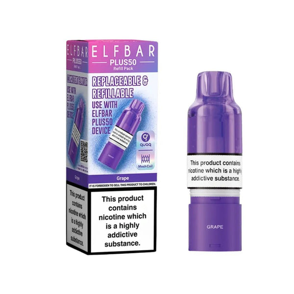 Elf Bar Plus 50 Refill Pods (Box of 5)