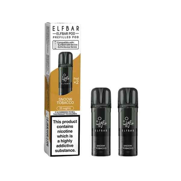 Elf Bar 600 Snoow Tobacco Prefilled Pods