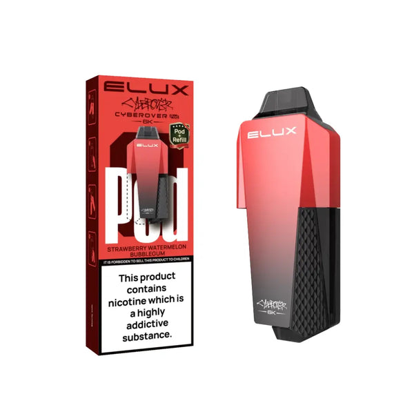 Elux Cyberover 6K Strawberry Watermelon Bubblegum Refill Pod