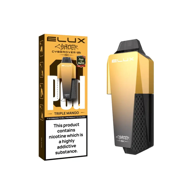 Elux Cyberover 6K Triple Mango 20mg Nic Salt Refill Pod