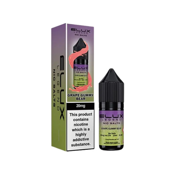 Elux Legend Grape Gummy Bear 10ml Nic Salt E-liquid
