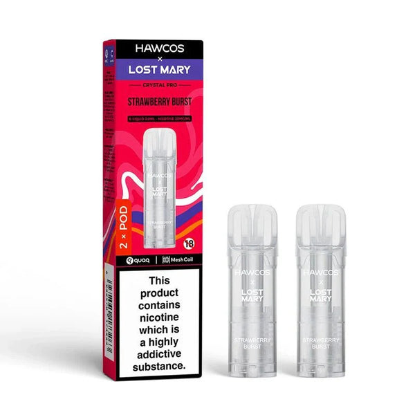 Hawcos x Lost Mary Crystal Pro Prefilled Pods Pack of 10