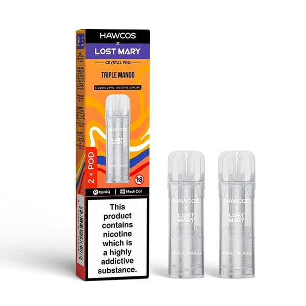 Hawcos x Lost Mary Crystal Pro Prefilled Pods Pack of 10