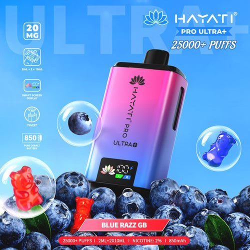 Hayati Pro Ultra Plus 25000 Big Puffs Prefilled Vape Kit - Box of 5