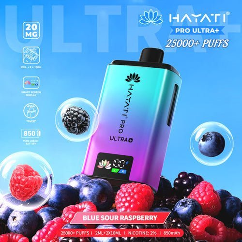 Hayati Pro Ultra Plus 25000 Big Puffs Prefilled Vape Kit - Box of 5