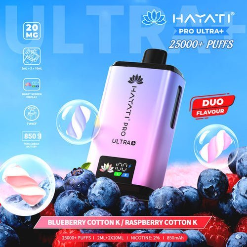 Hayati Pro Ultra Plus 25000 Big Puffs Prefilled Vape Kit - Box of 5