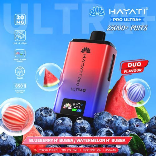 Hayati Pro Ultra Plus 25000 Big Puffs Prefilled Vape Kit - Box of 5
