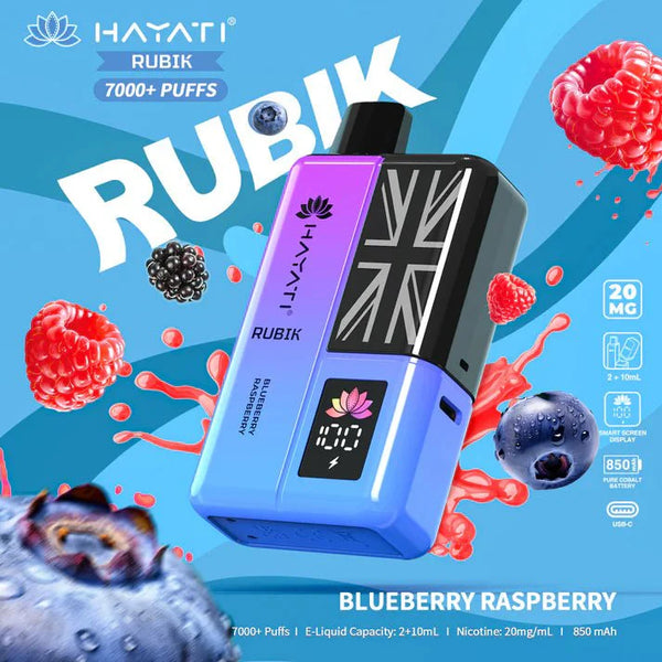 Hayati Rubik 7000 Puffs Prefilled Pod Vape Kit - Pack of 5