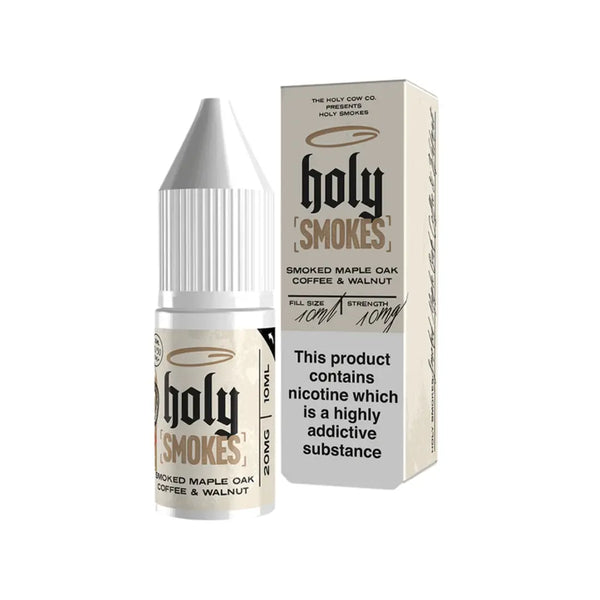 Holy Smokes Smoked Maple Oak Coffee & Walnut 10ml Nic Salt E-liquid