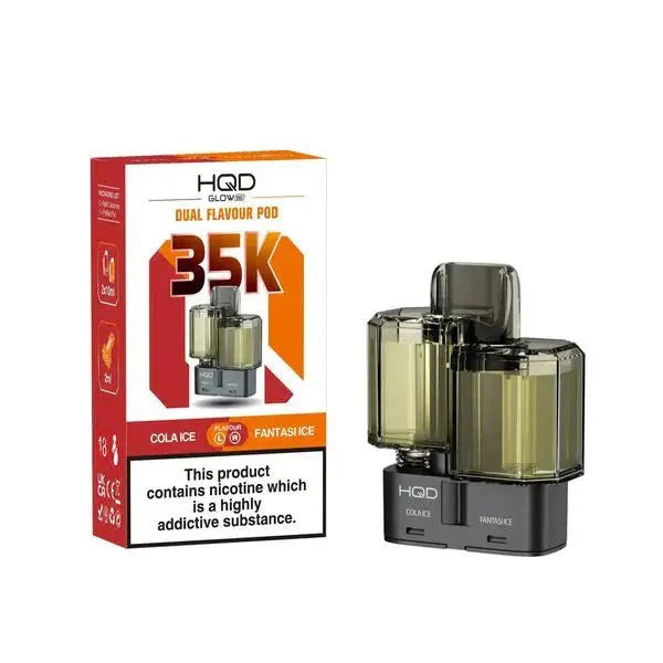 HQD Glow Air 35K Prefilled Pods Pack of 5