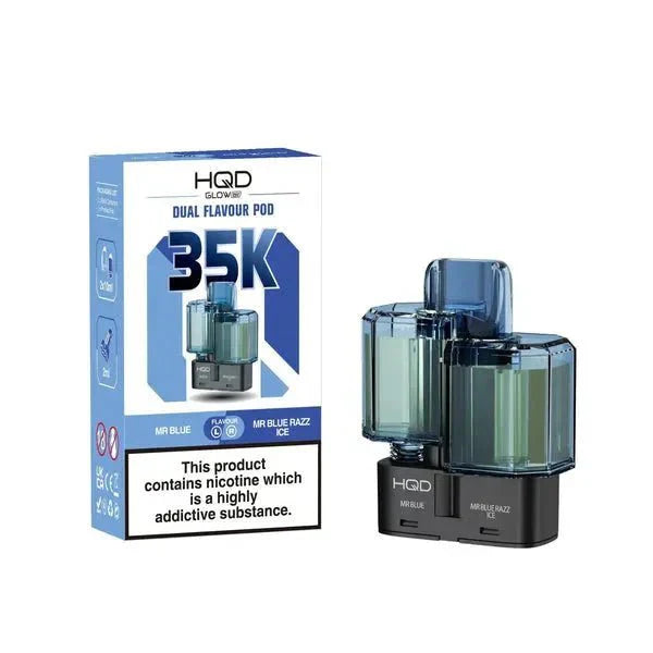 HQD Glow Air 35K Prefilled Pods Pack of 5