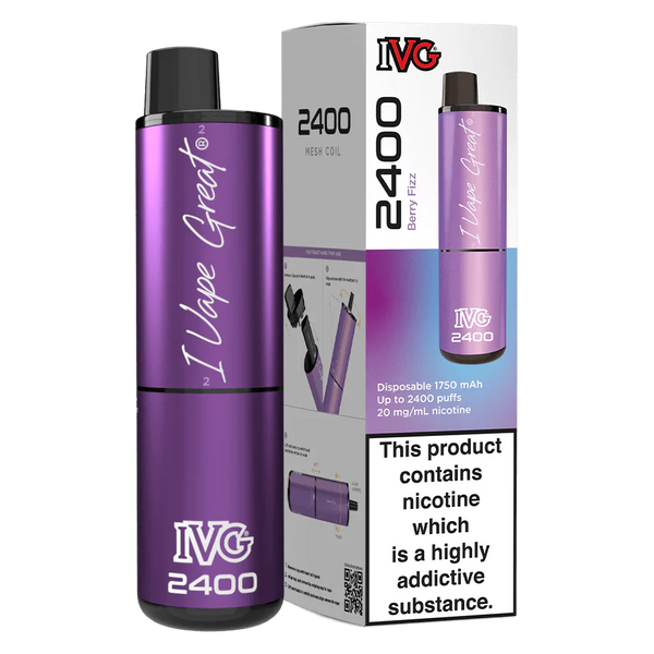 IVG 2400 Disposable Vape Pod Puff Device - Box of 5