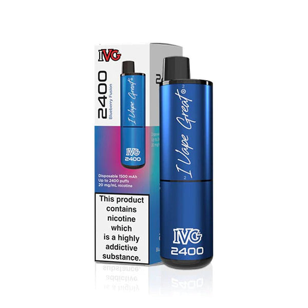 IVG 2400 Disposable Vape Pod Puff Device - Box of 5