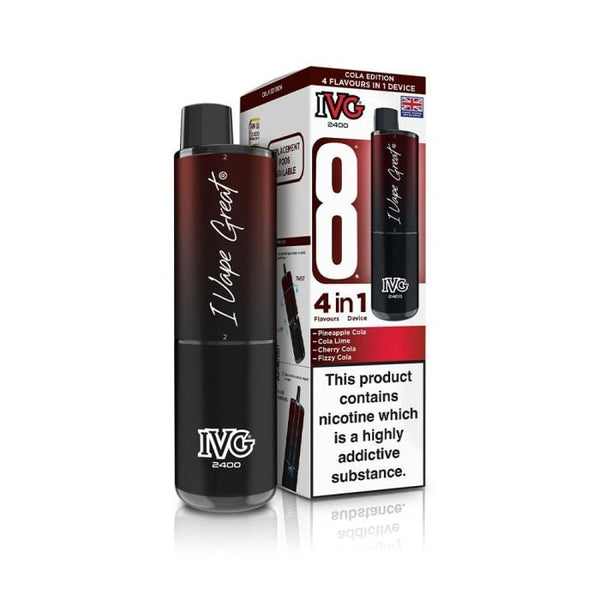 IVG 2400 Disposable Vape Pod Puff Device - Box of 5